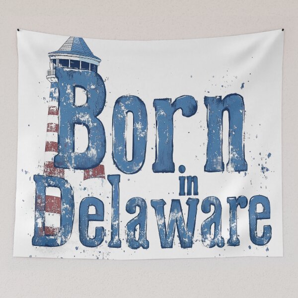 Item preview, Born in Delaware Coastal Lighthouse designed and sold by OriginalBeerCat.