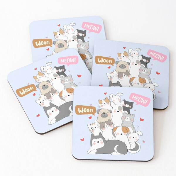 Item preview, Dog and Cat friends designed and sold by Musky-creatives.