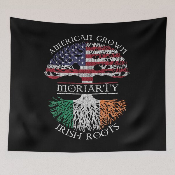 Item preview, Moriarty surname American grown Irish roots US flag Tricolour Ireland flag vintage designed and sold by 9X FR.