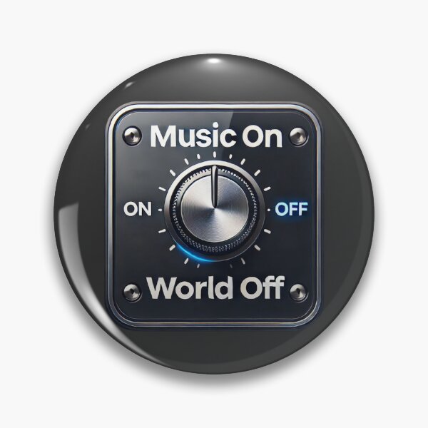 Item preview, Music On, World Off - Minimalist Design designed and sold by Aredbox.