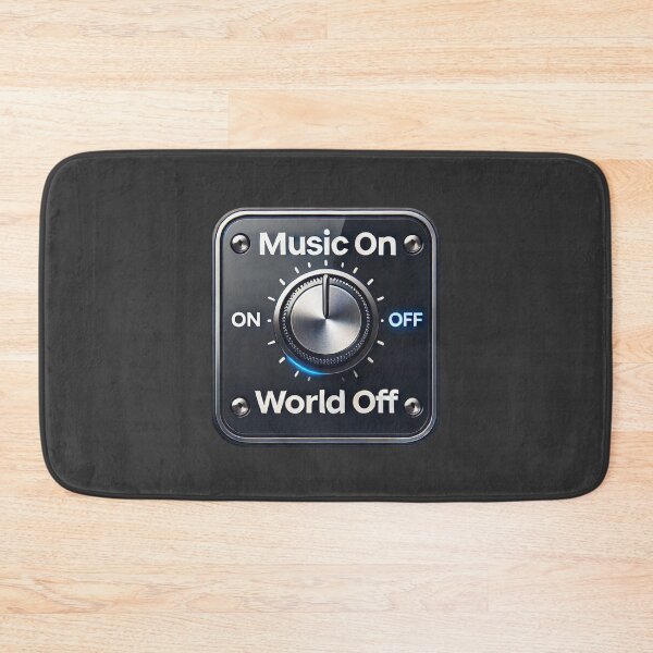 Item preview, Music On, World Off - Minimalist Design designed and sold by Aredbox.