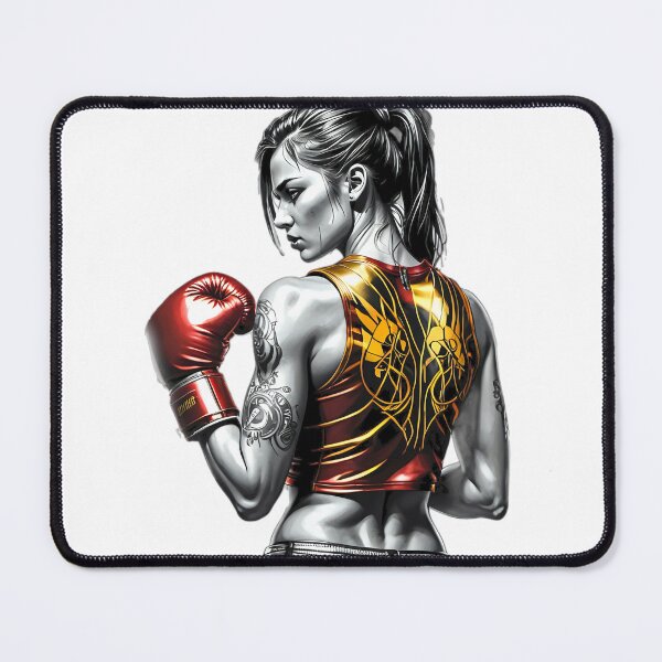 Item preview, Beautiful woman, boxer, fun design boxing gloves designed and sold by Dan9010.