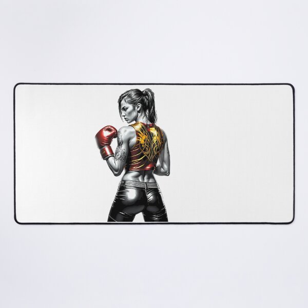 Item preview, Beautiful woman, boxer, fun design boxing gloves designed and sold by Dan9010.