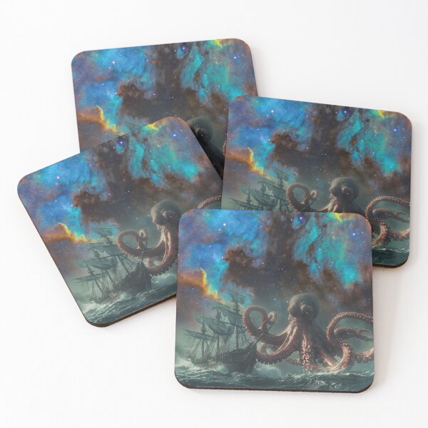 Item preview, giant octopus in the ocean designed and sold by Mauswohn.