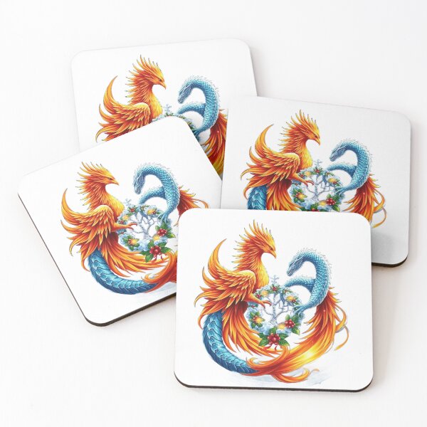 Item preview, Eternal Balance: Phoenix and Ice Dragon designed and sold by Mido-artister.