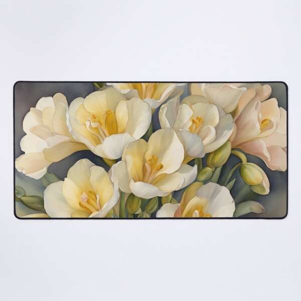 Item preview, Freesias Vintage Watercolour designed and sold by SerenebySL.