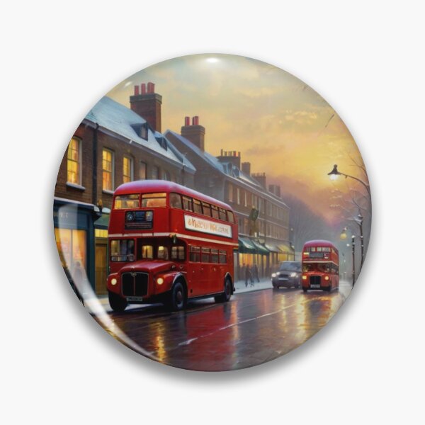 Item preview, Snowy Charm on a London Street designed and sold by BlareBlare.