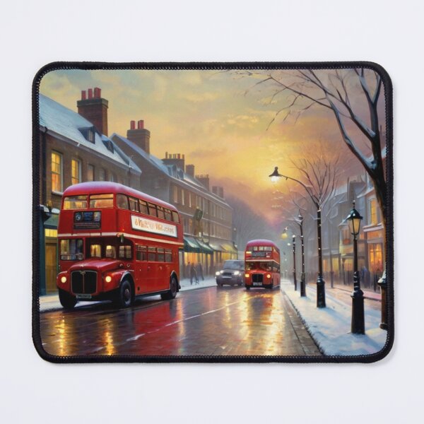 Item preview, Snowy Charm on a London Street designed and sold by BlareBlare.