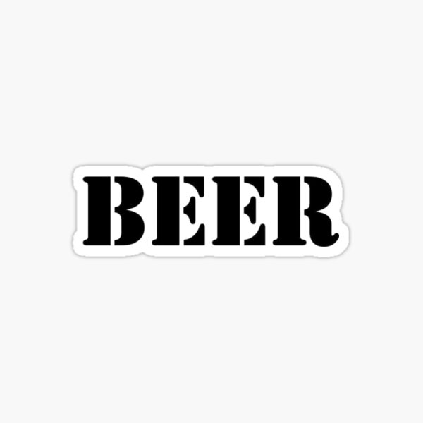 Beer Sticker
