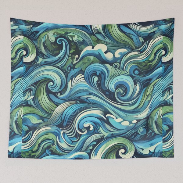 Item preview, Ocean Blue Camouflage designed and sold by Meta2Physical.