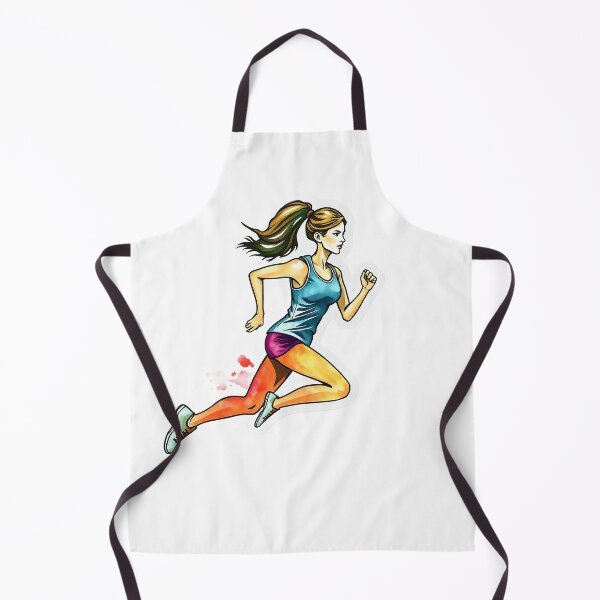 Item preview, Dynamic Female Runner Illustration designed and sold by Mido-artister.