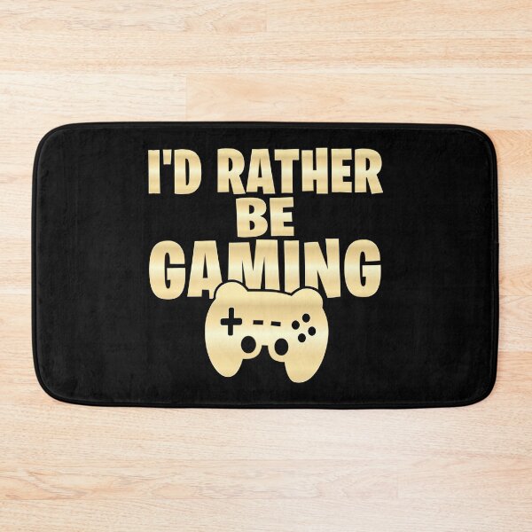 Item preview, I'd rather be gaming - Funny Gaming Design designed and sold by Kubala Designs.
