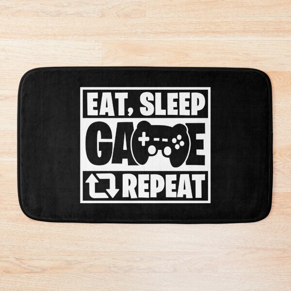 Item preview, Eat Sleep Game Repeat - Funny Gaming Design designed and sold by Kubala Designs.