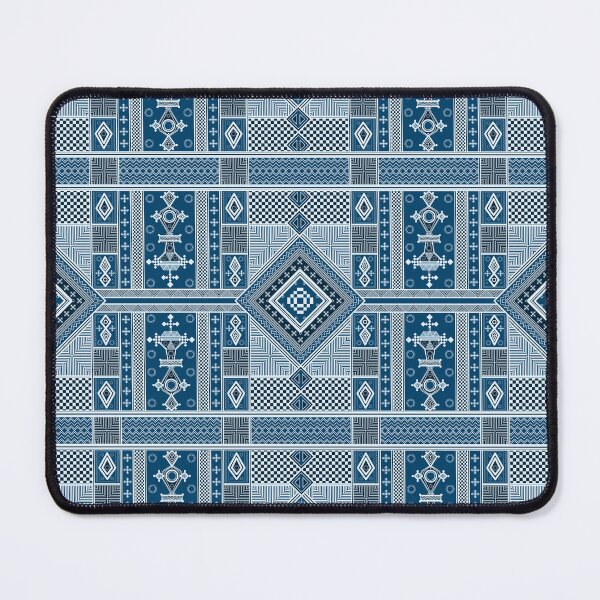 Item preview, African Geometrical Blue Mali Pattern designed and sold by FreiherrPK.