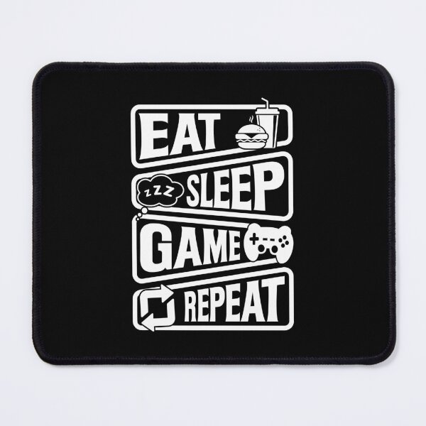 Item preview, Eat Sleep Game Repeat - Funny Gaming Design designed and sold by Kubala Designs.