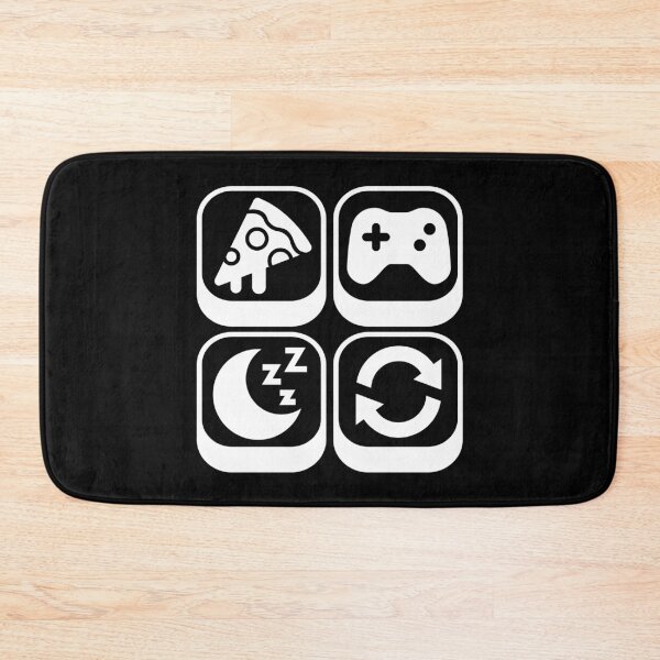 Item preview, Eat Sleep Game Repeat - Funny Gaming Design designed and sold by Kubala Designs.