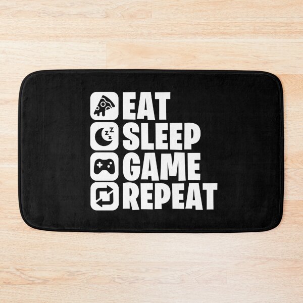 Item preview, Eat Sleep Game Repeat - Funny Gaming Design designed and sold by Kubala Designs.