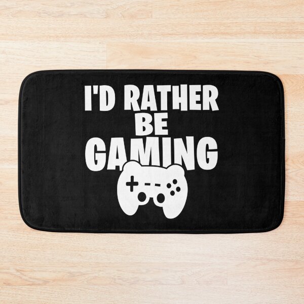 Item preview, I'd rather be gaming - Funny Gaming Design designed and sold by Kubala Designs.
