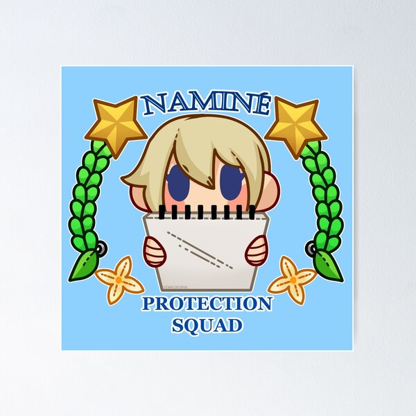 Vista previa del artículo con la obra «Escuadrón de protección de Namine», diseñado y vendido por MintySkulls.