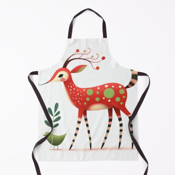 Item preview, A whimsical illustration of adorable red antelopes designed and sold by Beyondnote-Art.