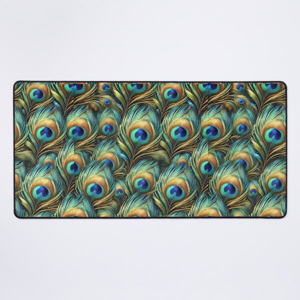 Item preview, Iridescent Elegance: Peacock Feather Pattern designed and sold by Meta2Physical.