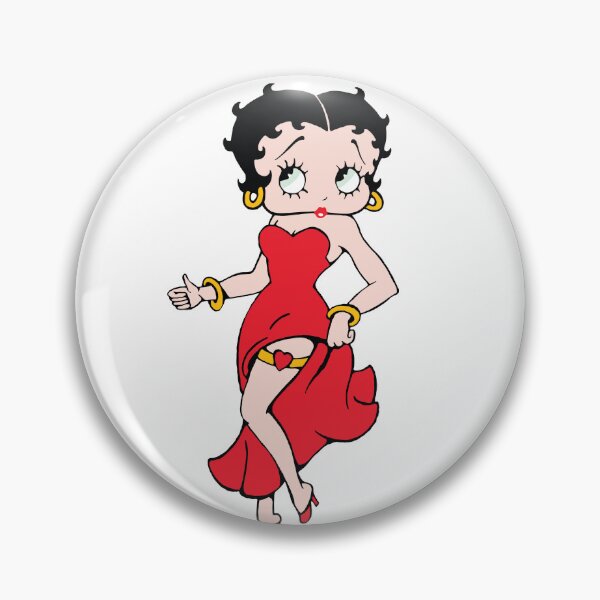 Item preview, Betty Boop Iconic Cartoon Character Mascot Hooters With Curvy Figure in Sexy Red Dress designed and sold by NadeenInspires.