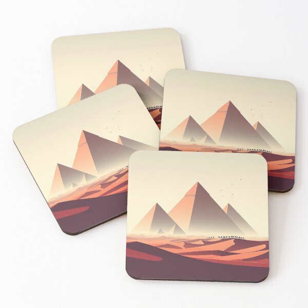 Item preview, Pyramids of Sudan (Meroë) Minimalism Art Style designed and sold by artofuniverse.