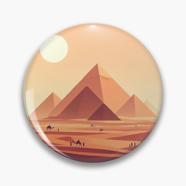 Item preview, Pyramids of Sudan (Meroë) Minimalism Art Style designed and sold by artofuniverse.