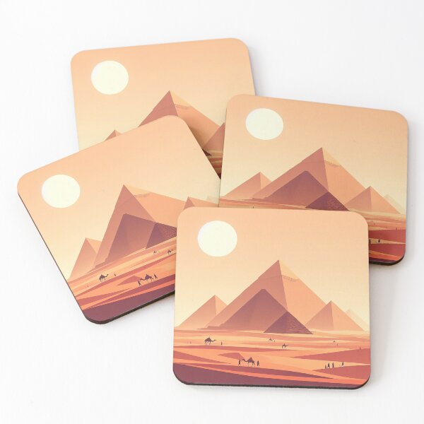 Item preview, Pyramids of Sudan (Meroë) Minimalism Art Style designed and sold by artofuniverse.