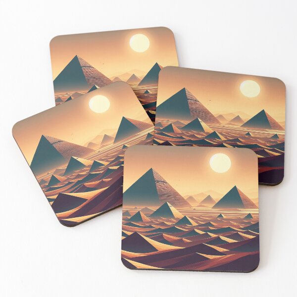 Item preview, Pyramids of Sudan (Meroë) Minimalism Art Style designed and sold by artofuniverse.