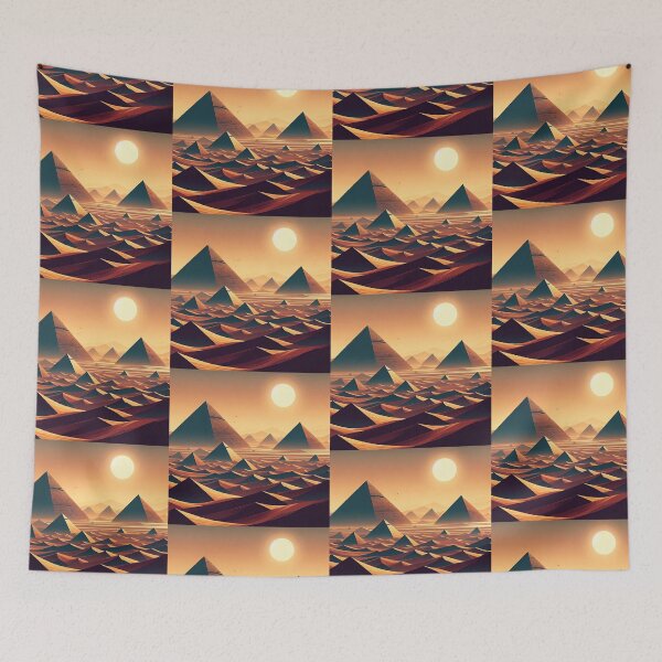 Item preview, Pyramids of Sudan (Meroë) Minimalism Art Style designed and sold by artofuniverse.