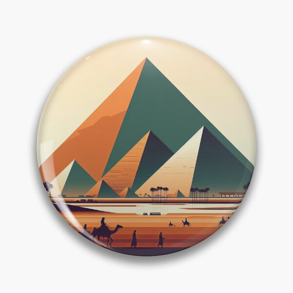 Item preview, Pyramids of Sudan (Meroë) Minimalism Art Style designed and sold by artofuniverse.