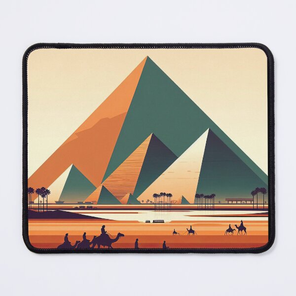 Item preview, Pyramids of Sudan (Meroë) Minimalism Art Style designed and sold by artofuniverse.