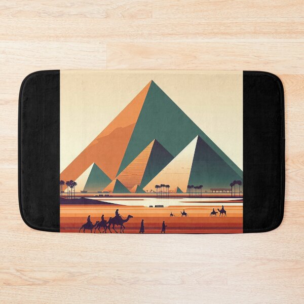 Item preview, Pyramids of Sudan (Meroë) Minimalism Art Style designed and sold by artofuniverse.