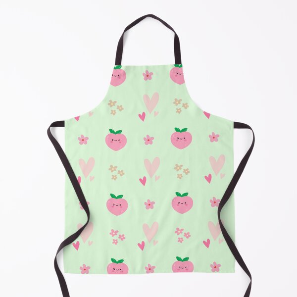 Item preview, cute peach pink heart in green designed and sold by HoneyBlizz.