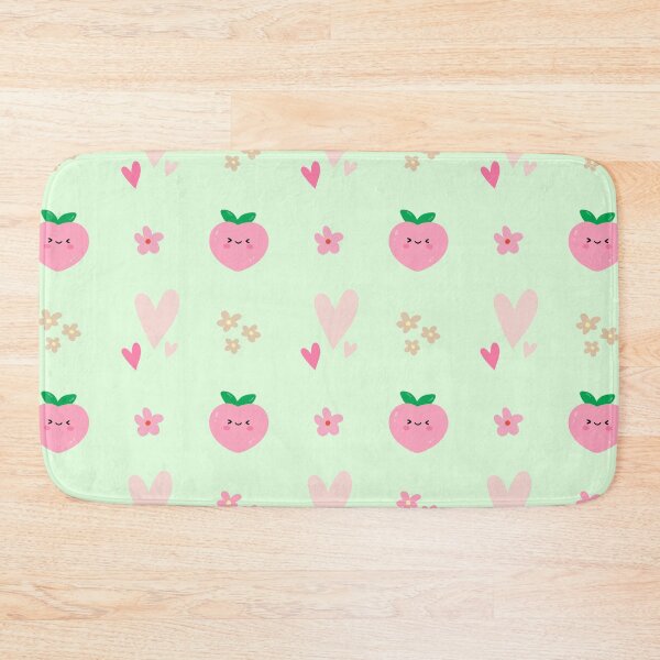Item preview, cute peach pink heart in green  designed and sold by HoneyBlizz.
