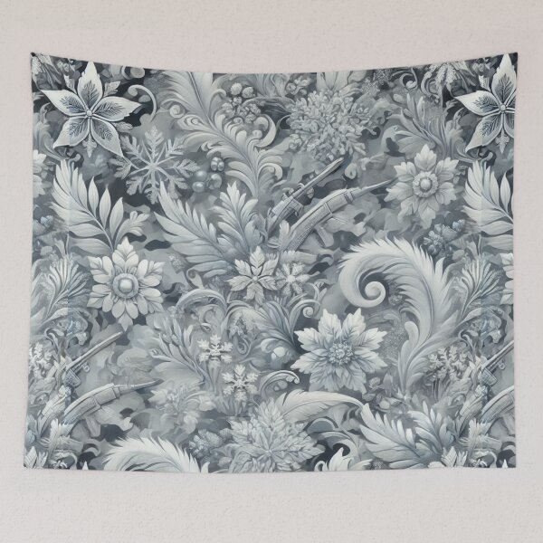 Item preview, Winter Frost Floral Camouflage designed and sold by Meta2Physical.