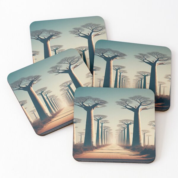 Item preview, Avenue of the Baobabs Minimalism Art Style designed and sold by artofuniverse.