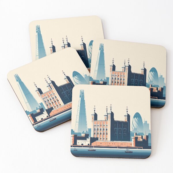 Item preview, Tower of London Minimalism Art Style designed and sold by artofuniverse.