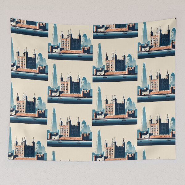 Item preview, Tower of London Minimalism Art Style designed and sold by artofuniverse.