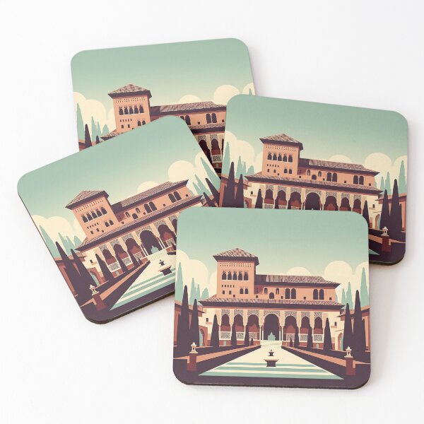 Item preview, Alhambra Palace Minimalism Art Style designed and sold by artofuniverse.