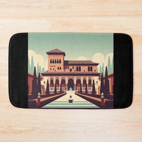 Item preview, Alhambra Palace Minimalism Art Style designed and sold by artofuniverse.