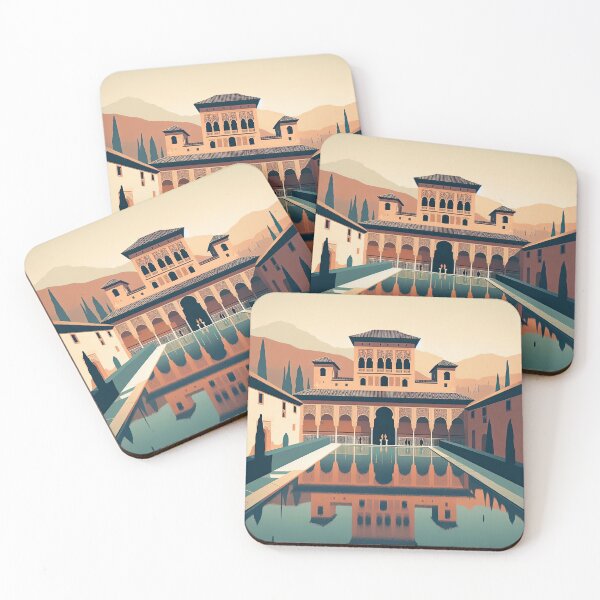 Item preview, Alhambra Palace Minimalism Art Style designed and sold by artofuniverse.