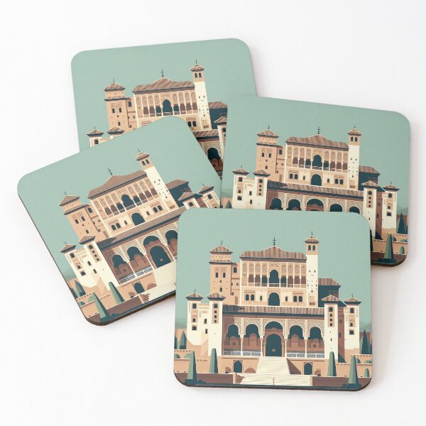 Item preview, Alhambra Palace Minimalism Art Style designed and sold by artofuniverse.
