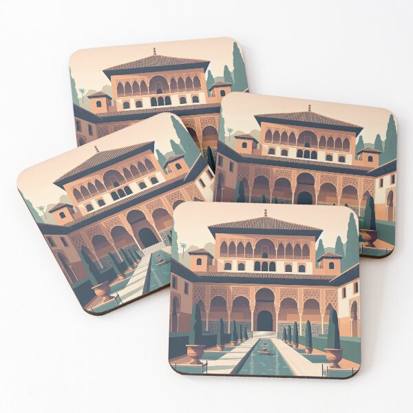 Item preview, Alhambra Palace Minimalism Art Style designed and sold by artofuniverse.