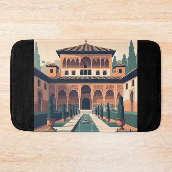 Item preview, Alhambra Palace Minimalism Art Style designed and sold by artofuniverse.