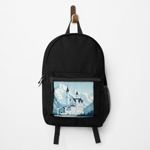 Item preview, Neuschwanstein Castle Minimalism Art Style designed and sold by artofuniverse.