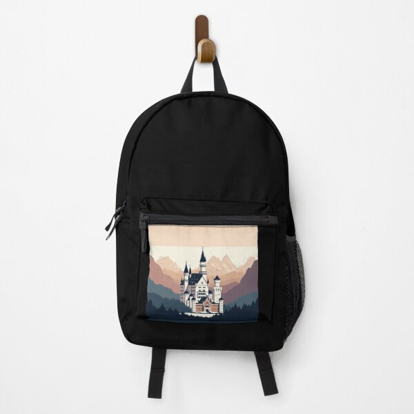 Item preview, Neuschwanstein Castle Minimalism Art Style designed and sold by artofuniverse.