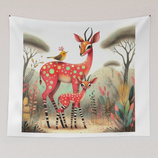 Item preview, Cheerful Antelopes designed and sold by Beyondnote-Art.