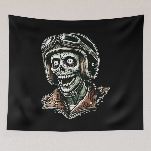 Item preview, Zombie Biker Sketchy Funny designed and sold by TomFrontierArt.